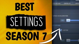 *BEST* Settings FOR SEASON 7 | Best Phone Settings -  Call of Duty Mobile