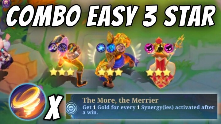 THE MORE THE MERRIER X UPDRAFT !! NEW EASY WAY TO GET 3 STARS !! MAGIC CHESS MOBILE LEGENDS