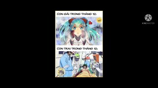 ảnh chế  anime #35 Tháng 12 sắp đến