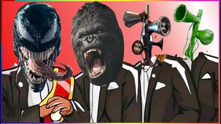 PUBG VENOM ANIMATION & KONG & SIREN HEAD LEVEL UP & SIREN HEAD HULK- Coffin Dance X Baby Shark COVER