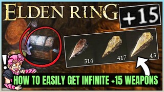 Elden Ring - How to Get INFINITE Smithing Stones 4 & 5 - Fast +15 Weapon Smithing Stone Farm Guide!