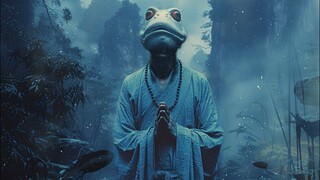 A group of frogs transformed into monks and invited him to take a bath in Xuanyin Pond, but he never