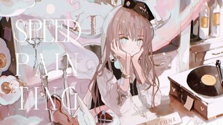 イラストメイキング - No.1574 / 153倍速 字幕解説＆レイヤー☽ speed painting