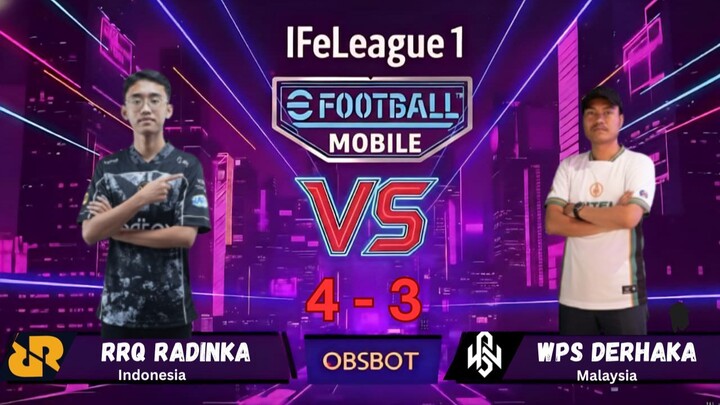 HIGHLIGHT Pertandingan RRQ Radinka vs WPS Derhaka IFeLeague 1 (4-3)