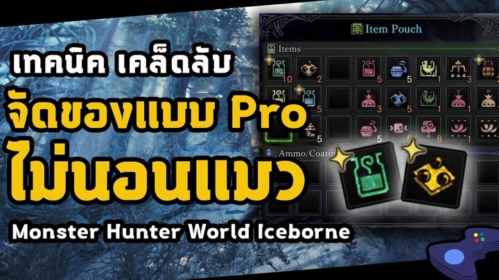 เคล็ดลับแน่นๆ Set item ยังไงไม่ให้ตายบ่อย! มอนสเตอร์ฮันเตอร์ Monster Hunter World Iceborne