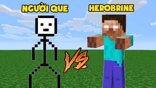 BINH ĐOÀN NGƯỜI QUE MINECRAFT ĐẤU VỚI HEROBRINE!!!