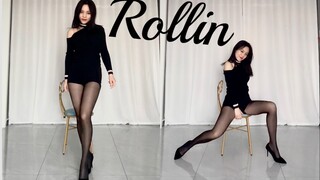 肉0肉0～✨Rollin✨一镜到底翻跳！高跟黑丝的性感夏日风～不看你就错过啦～