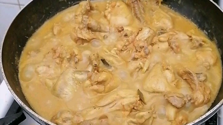 #adobong manok with gata