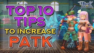 TOP 10 TIPS TO INCREASE PATK (no gacha) | Ragnarok Mobile Eternal Love