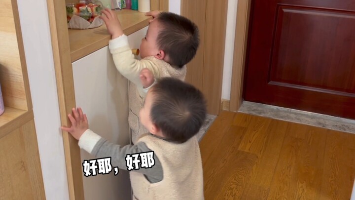 Do you know the advantage of being a twin? When they do bad things, they have help!