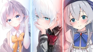 [AMV]Girls with white hair in different animation|<Make a Move>