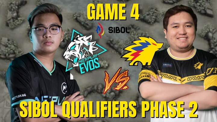 GAME 4 NEXPLAY EVOS VS ONIC PH | SIBOL QUALIFIERS PHASE 2 LOWER BRACKET MLBB