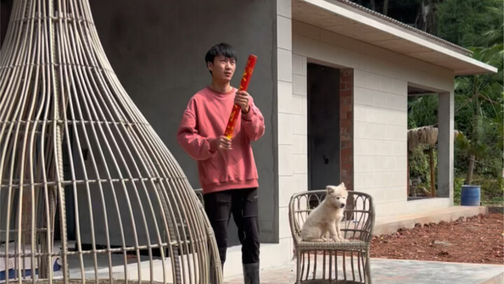 บ้านที่ผมให้พ่อซ่อมแซม วันนี้เป็นวันสุดท้ายที่ช่างสร้างบ้านแล้ว ปิดท้ายด้วยการก่อเตาไฟ ไว้โอกาสหน้าถ