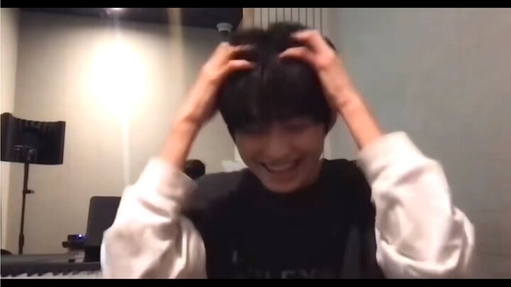 Don't be fooled by his shyness and cuteness, he actually has 12 ear piercings