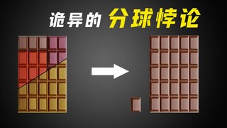 What is the Banach-Tarski paradox? How can a single chocolate bar become more and more as you keep c