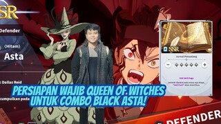 PERSIAPAN WAJIB QUEEN OF WITCHES MONO RED BLACK ASTA 🍀 BLACK CLOVER MOBILE