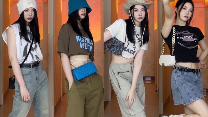 168,53 Outfit pakai kaos aja bisa kelihatan ganteng banget! Tujuh set outfit sepekan udah disiapin b