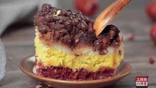 The red bean cake from "Little Forest" is so soft and chewy, sweeter than love—digging in with a spo