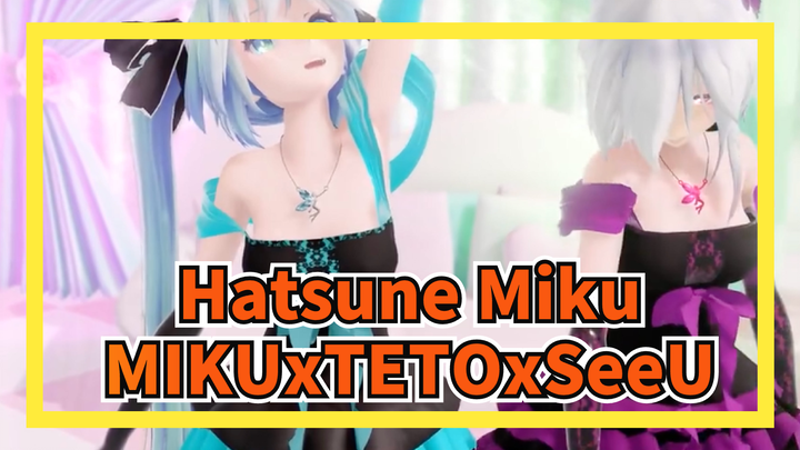 [Hatsune Miku/MMD] TDA, MIKUxTETOxSeeU