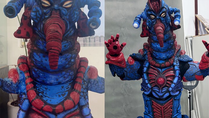 [Foto Spesial Buatan Sendiri] Sarung Kulit Monster Ultraman Buatan Sendiri Menantang Pembuatan Sarun