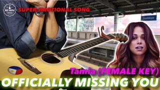 Officially Missing You Tamia Instrumental guitar karaoke cover with lyrics
