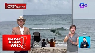 Lola sa Albay, nag-relax sa dagat habang pinapayungan ng kanyang kasambahay | Dapat Alam Mo!