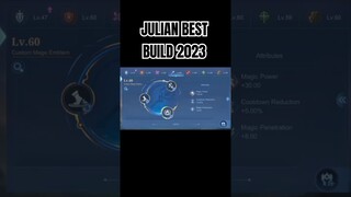 JULIAN BEST BUILD 2023 #shorts #mlbb