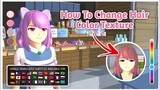 New Update? 😱 Changing hair color texture like Yandere • Tutorial •  Sakura School Simulator