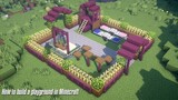 How to build a playground in Minecraft