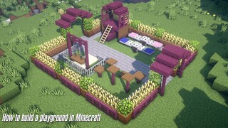 How to build a playground in Minecraft