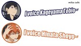 Hinata imitates Kageyama (Ishikawa Kaito) - Haikyuu!! radio