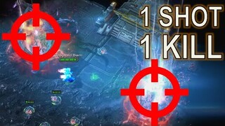 Starcraft II: How to 1 hit kill a Void Thrasher using Crooked Sam