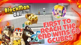 Runner game contest | first to reach the end wins 60 gcubes |Blockman Go : Blocky mods #BGtube Prize