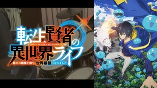 【転生賢者の異世界ライフ OP】 [Non Stop Rabbit] "無自覚の天才" 叩いてみた Drum cover(My isekai life)