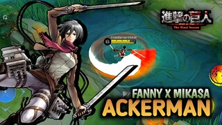 FANNY X MIKASA SIAP TEBAS KEPALA EREN⁉️