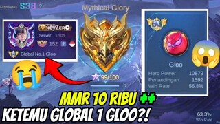 DETIK-DETIK MENUJU IMMORTAL MALAH KETEMU GLOBAL NO.1 GLOO?!😭 - Mobile Legends
