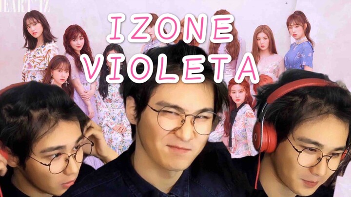IZONE-Violeta male dance cover imitation dance cover (complete practice room mirror speed cover, aud