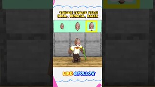 TENGGE TENGGE VERSI BOCIL VS DEWASA VS KAKEK KAKEK ⁉️ ##funny #viral #sakura #pomni #minecraft