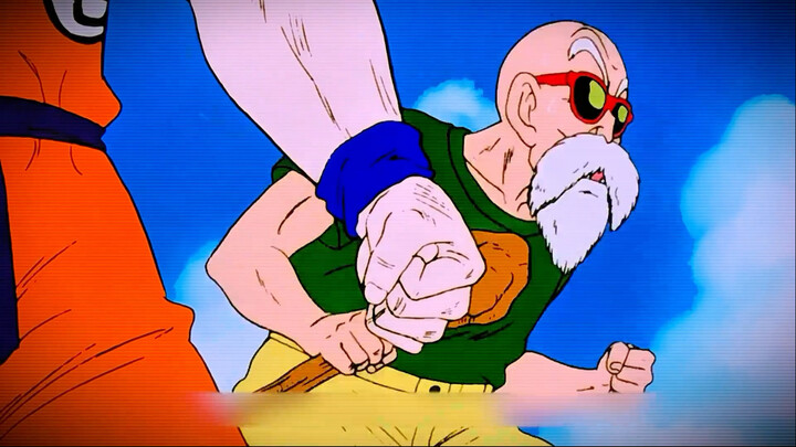 Why is it said that Master Roshi can handle all the villains before Cell?