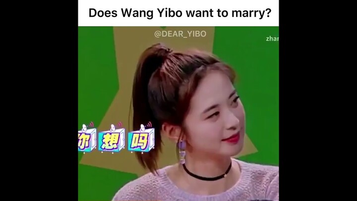 He wanted to marry when he was 19😵 #wangyibo  #tracer85