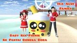 Baby kia Piknik Ke Pantai Boneka Boba | Ica Alwi Family Vlog | Drama Sakura School Simulator