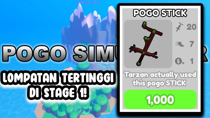 Tarzan Tercengang Melawan Hukum Gravitasi DI Pogo Simulator Roblox