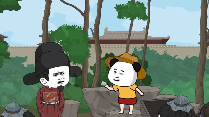 Wei Zheng taught Shrimp how to draw a pancake.