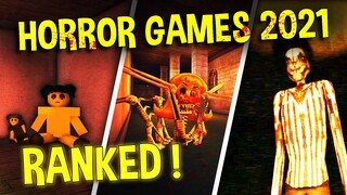 Top 10 Roblox Horror games of 2021 RANKED !