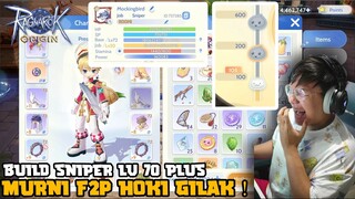 BUILD SNIPER LV 70+ MURNI F2P HOKI INI ! TEMBUS 160k CP ! RAGNAROK ORIGIN !