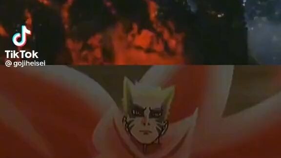 Godzilla hisei vs Naruto