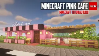 Pink cafe - Minecraft tutorial build