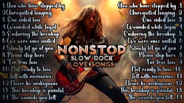 NonStop Slow Rock Love Songs