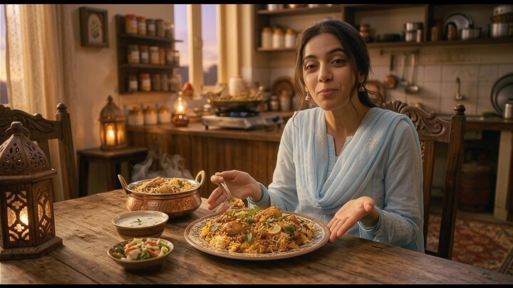 🍗 Delicious Chicken Biryani | AI Cooking Story 😍