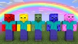 Monster School : Zombie Rainbow - minecraft animation